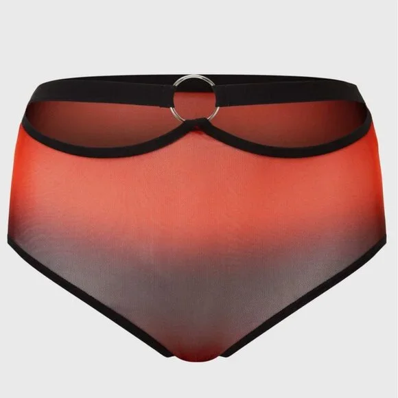Killstar ✦ Dazzling Performance Bra & Panty Set ✦ Red Black Strappy Gothic NWT